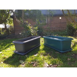 Trough Planter Pot with Tray | 62 Litres