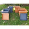 Large Square Plant Pot With Tray