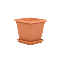 Large Square Plant Pot With Tray